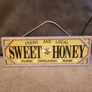 Sweet Honey Wooden Wall Sign